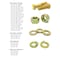 Boltsandnuts.Com Grade 8 Hex Cap Scrws, Hex Nuts, Flat & Lock Wshrs Zinc Yellow 1/4in, 5/16in 3/8in, &1/2in -1268PCS Assortment Kit #359 - alternate 2
